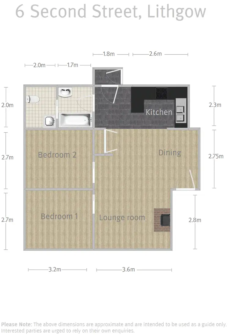 Floorplan of Homely house listing, 6 Second Street, Lithgow NSW 2790