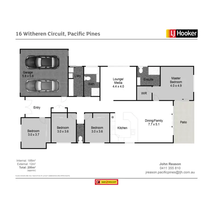 Floorplan of Homely house listing, 16 Witheren Circuit, Pacific Pines QLD 4211