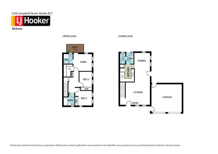 Floorplan of Homely townhouse listing, 2/20 Campbell Street, Ainslie ACT 2602