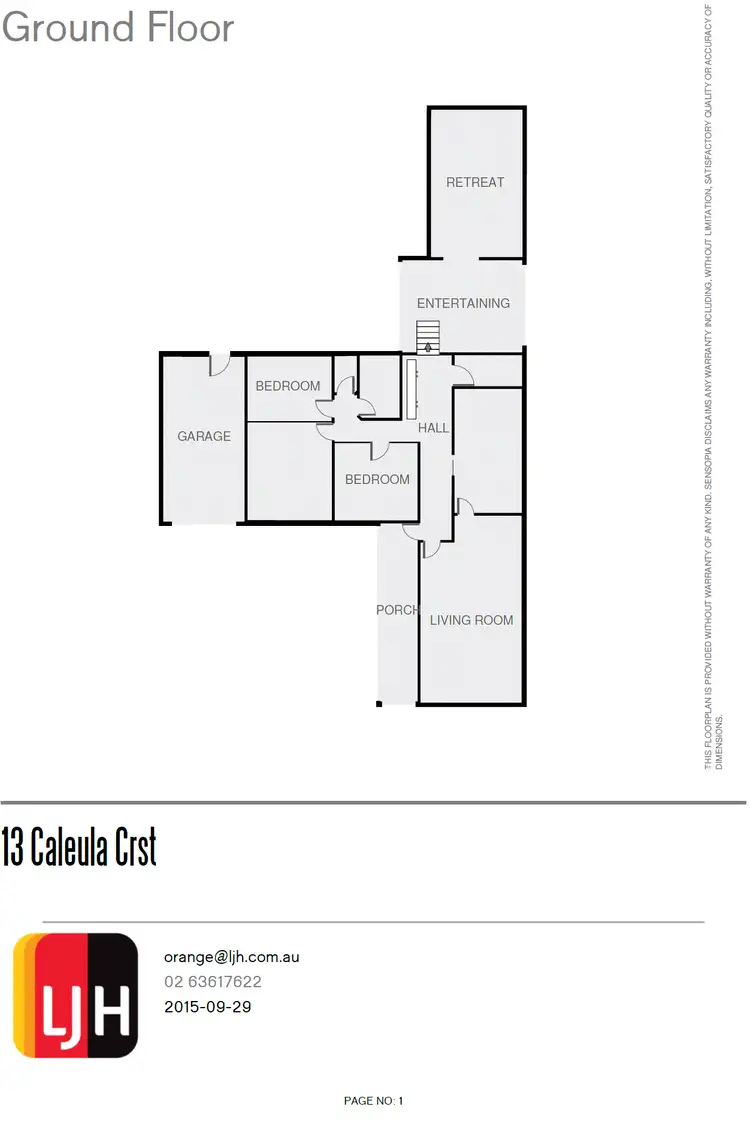 Floorplan of Homely house listing, 13 Caleula Crescent, Orange NSW 2800