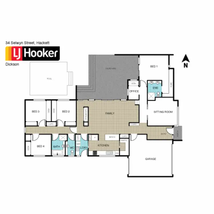 Floorplan of Homely house listing, 34 Selwyn Street, Hackett ACT 2602