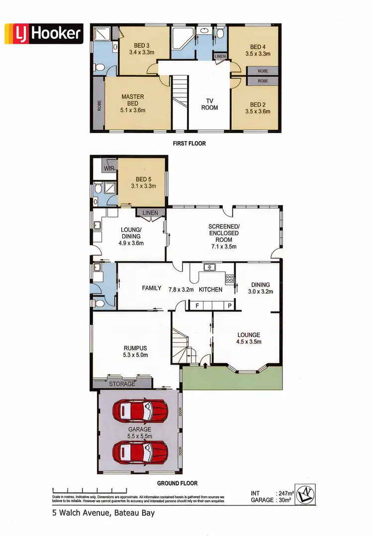 Floorplan of Homely house listing, 5 Walch Avenue, Bateau Bay NSW 2261