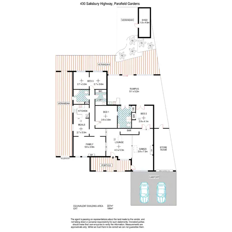 Floorplan of Homely house listing, 430 Salisbury Highway, Parafield Gardens SA 5107