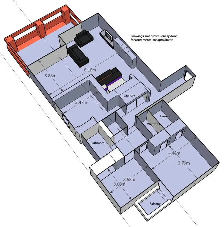 Floorplan of Homely unit listing, 1/7 Howard Street, Warners Bay NSW 2282