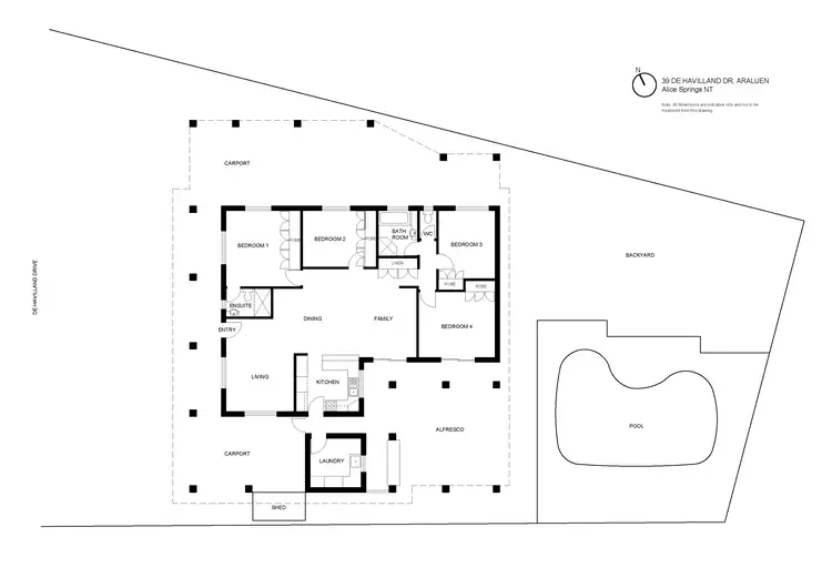 Floorplan of Homely house listing, 39 De Havilland Drive, Alice Springs NT 870