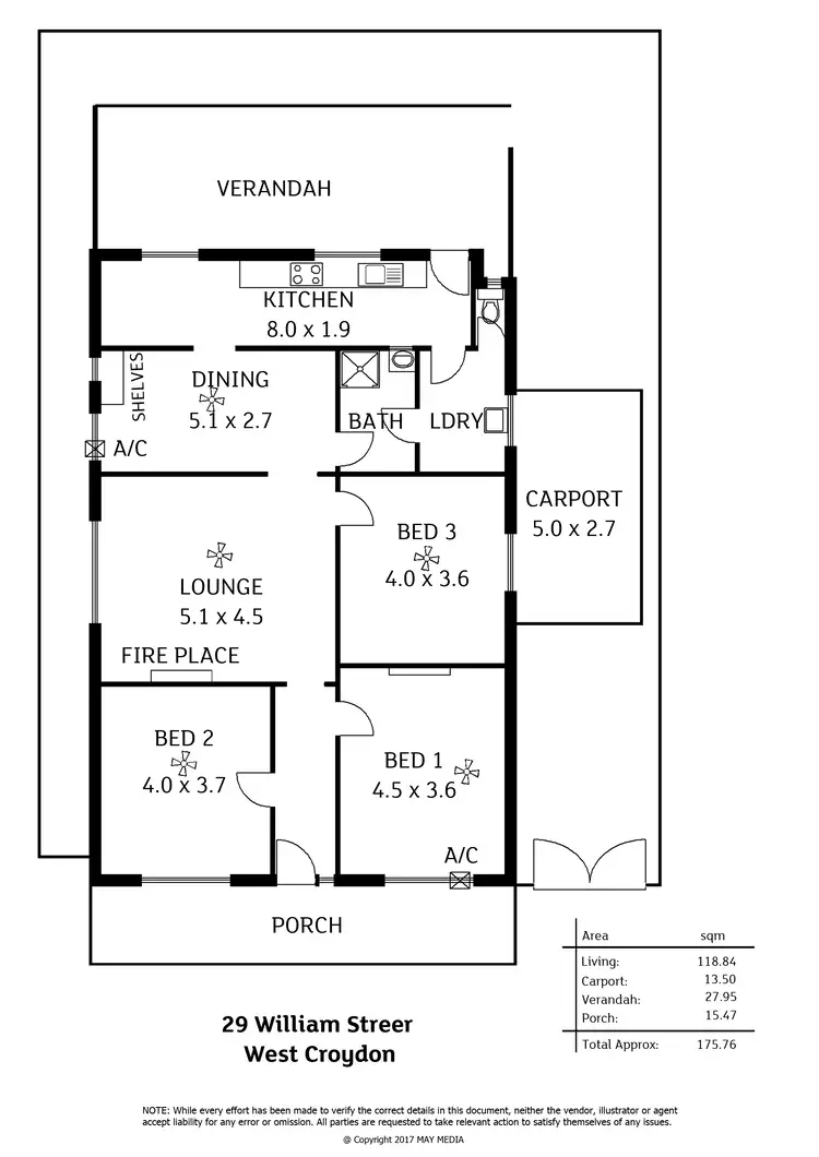 Floorplan of Homely house listing, 29 William Street, West Croydon SA 5008