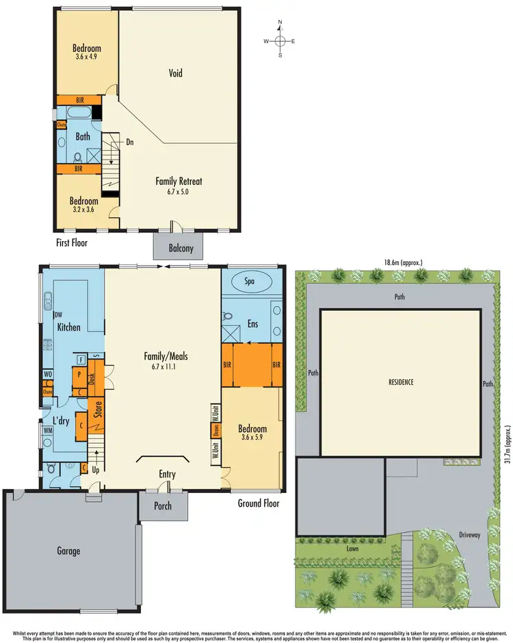 Floorplan of Homely house listing, 68 Lawson Way, Endeavour Hills VIC 3802