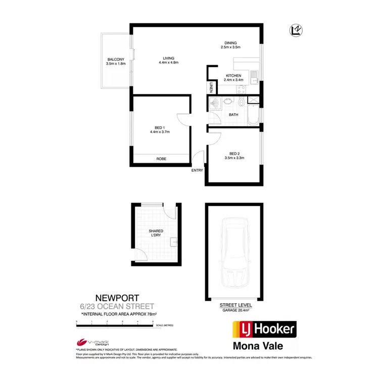 Floorplan of Homely apartment listing, 6/23 Ocean Avenue, Newport NSW 2106
