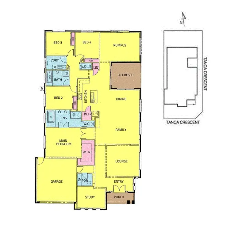 Floorplan of Homely house listing, 22 Tanoa Crescent, Point Cook VIC 3030