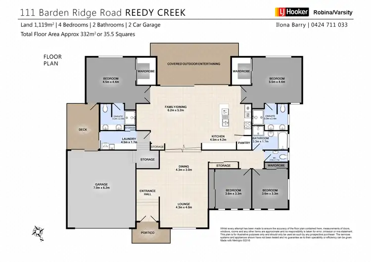 Floorplan of Homely house listing, 111 Barden Ridge Road, Reedy Creek QLD 4227