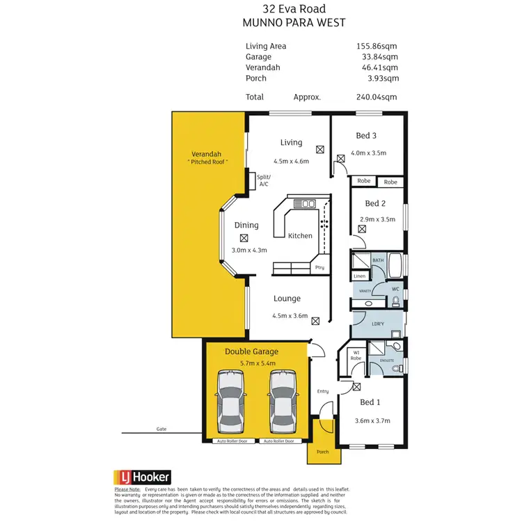 Floorplan of Homely house listing, 32 Eva Road, Munno Para West SA 5115