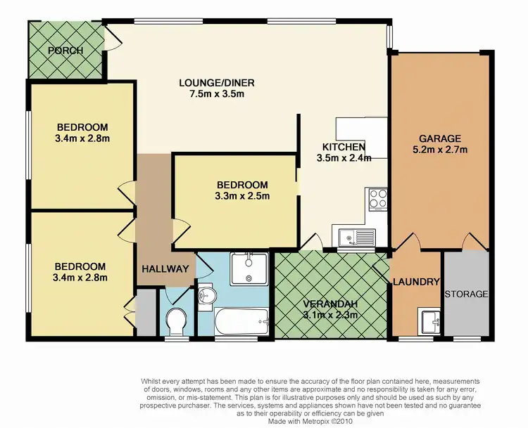 Floorplan of Homely unit listing, 2/1318 Murradoc Road, St Leonards VIC 3223
