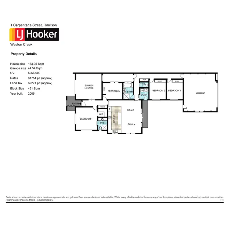 Floorplan of Homely house listing, 1 Carpentaria Street, Harrison ACT 2914