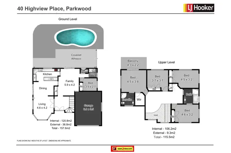 Floorplan of Homely house listing, 40 Highview Place, Parkwood QLD 4214