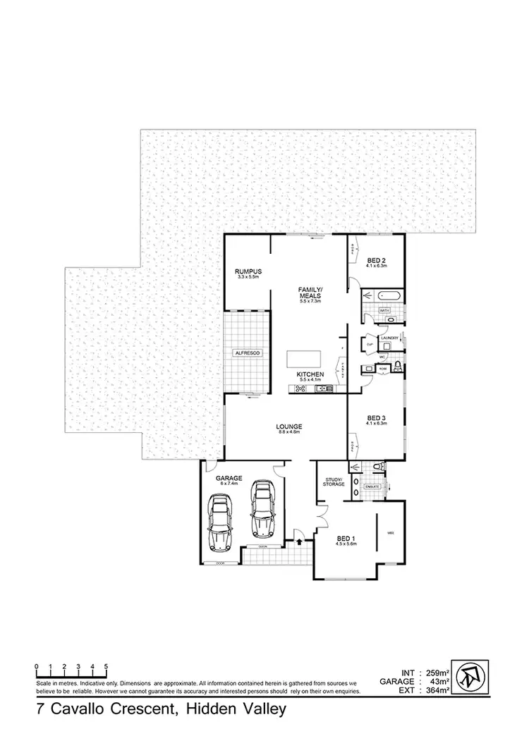 Floorplan of Homely house listing, 7 Cavallo Crescent, Hidden Valley VIC 3756
