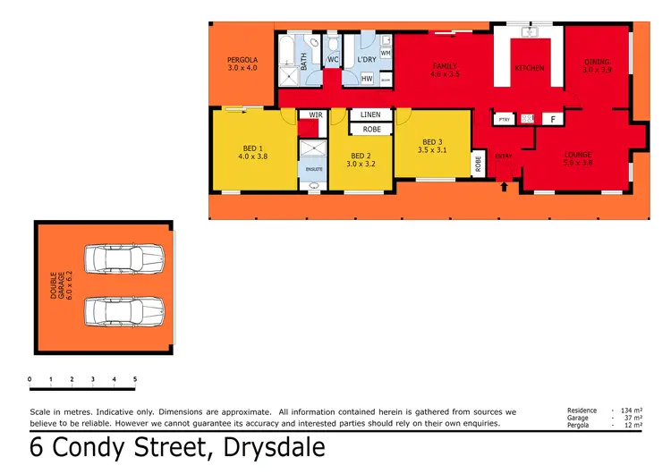 Floorplan of Homely house listing, 6 Condy Street, Drysdale VIC 3222