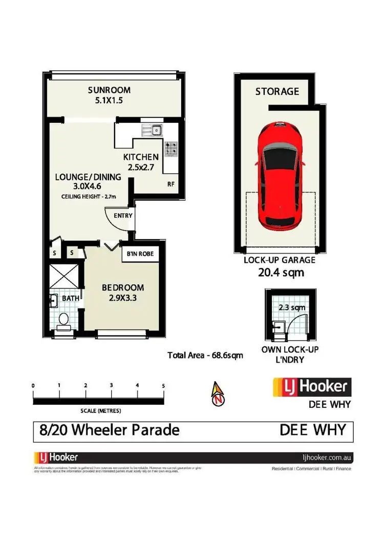 Floorplan of Homely unit listing, 8/20 Wheeler Parade, Dee Why NSW 2099