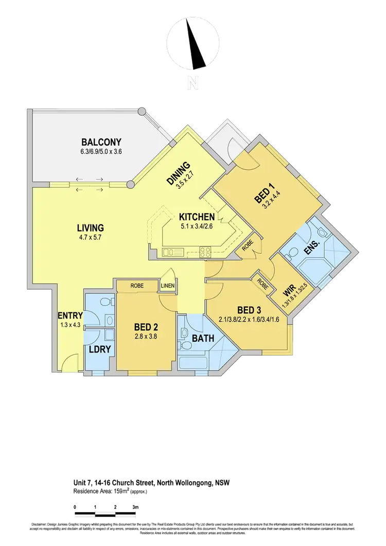Floorplan of Homely apartment listing, 7/14-16 Church Street, Wollongong NSW 2500