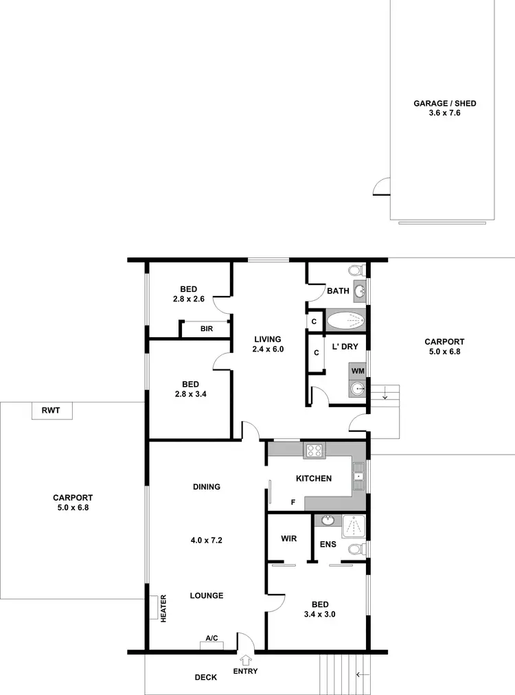 Floorplan of Homely house listing, 25 Bundey Avenue, Ingle Farm SA 5098