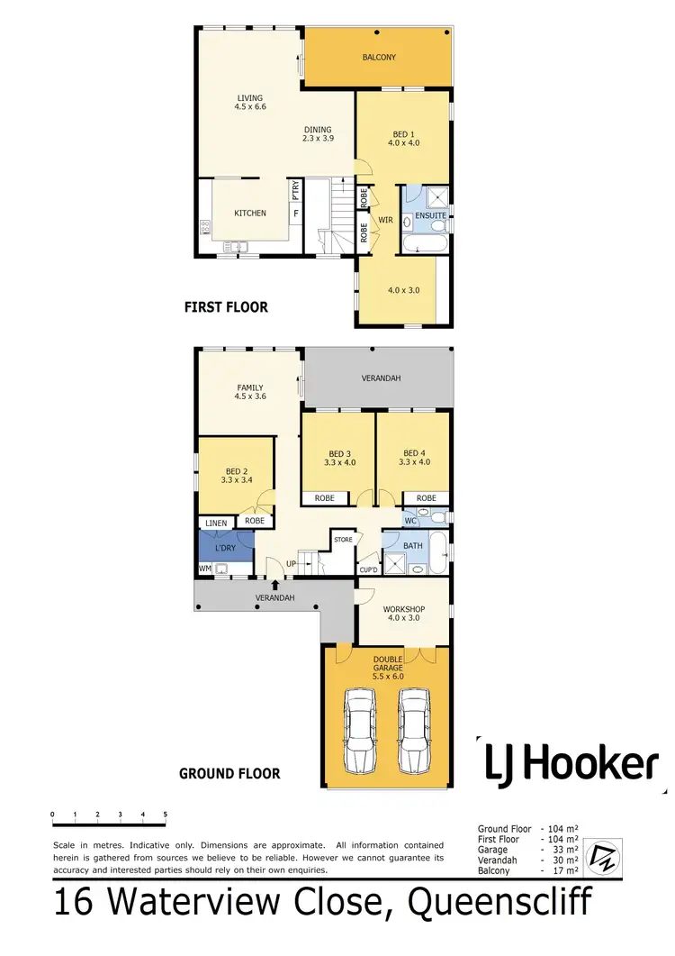 Floorplan of Homely house listing, 16 Waterview Close, Queenscliff VIC 3225
