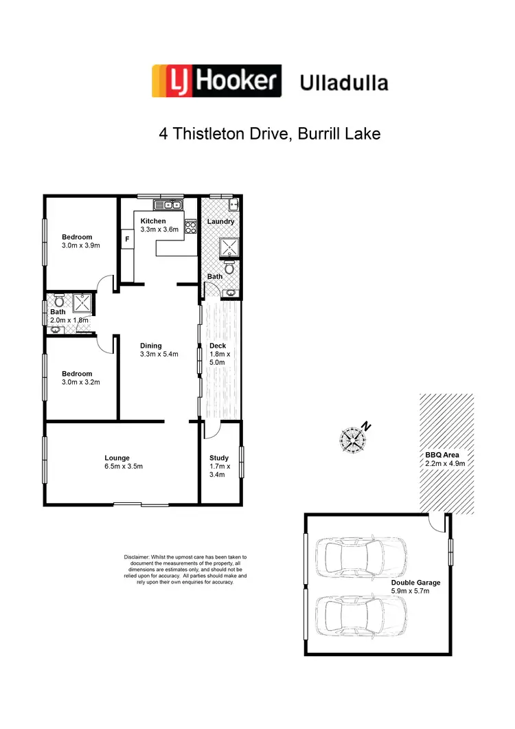 Floorplan of Homely house listing, 4 Thistleton Drive, Burrill Lake NSW 2539