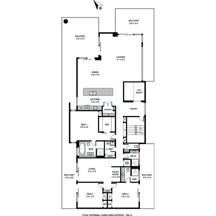 Floorplan of Homely unit listing, 3/446 Marine Parade, Biggera Waters QLD 4216