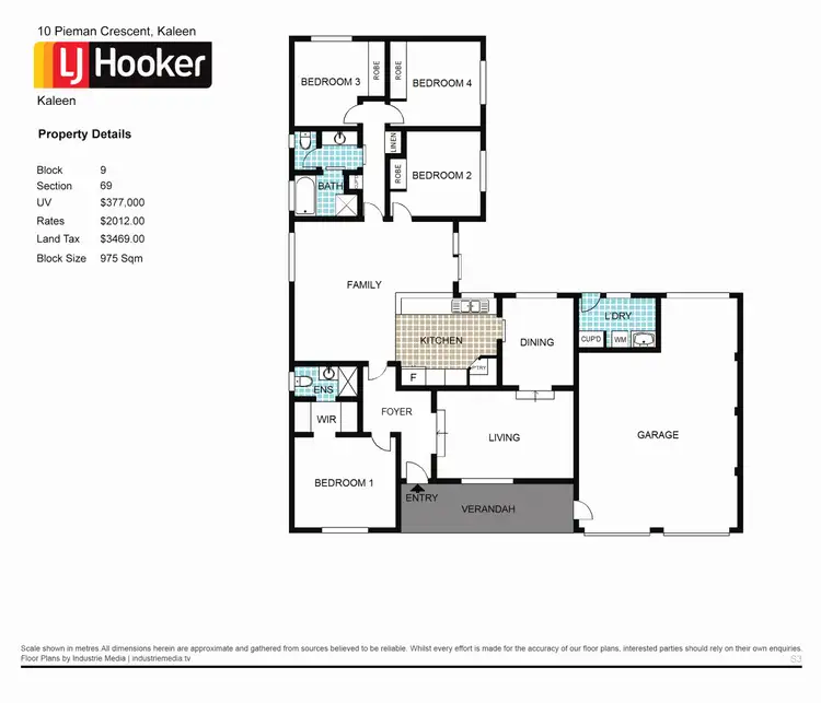 Floorplan of Homely house listing, 10 Pieman Crescent, Kaleen ACT 2617