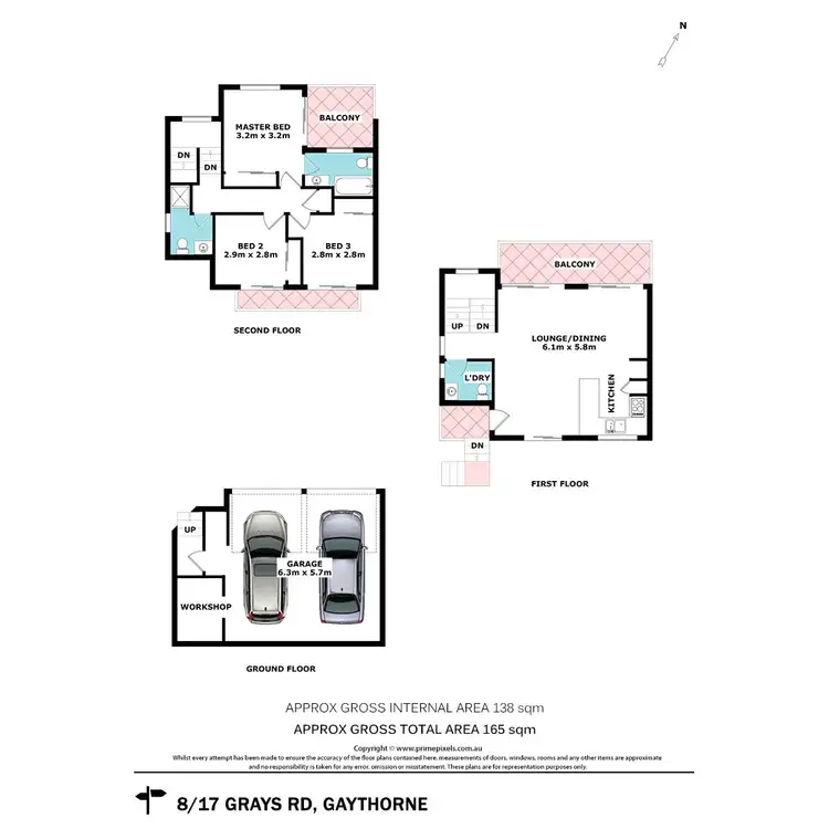 Floorplan of Homely townhouse listing, 8/17 Grays Road, Gaythorne QLD 4051