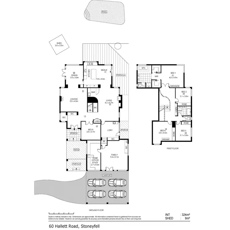 Floorplan of Homely house listing, 60 Hallett Road, Stonyfell SA 5066