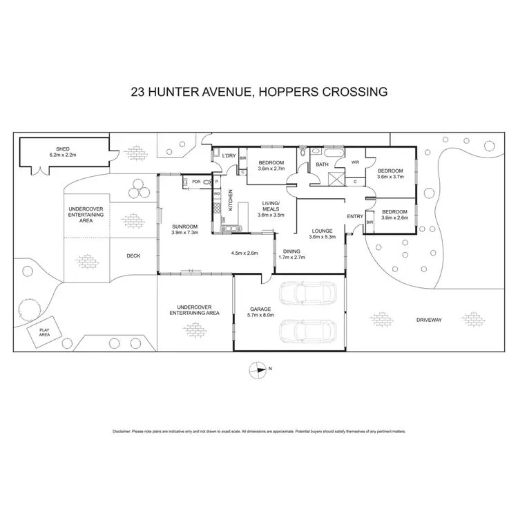Floorplan of Homely house listing, 23 Hunter Avenue, Hoppers Crossing VIC 3029