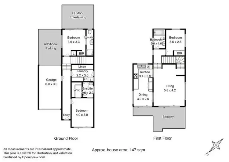 Floorplan of Homely house listing, 3/36 Maning Avenue, Sandy Bay TAS 7005