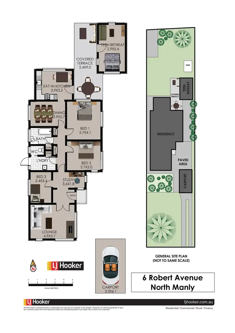 Floorplan of Homely house listing, 6 Robert Avenue, North Manly NSW 2100