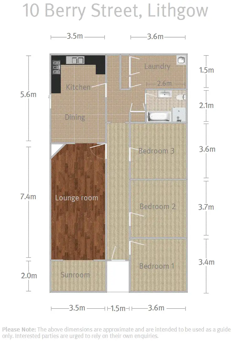 Floorplan of Homely house listing, 10 Berry Street, Lithgow NSW 2790