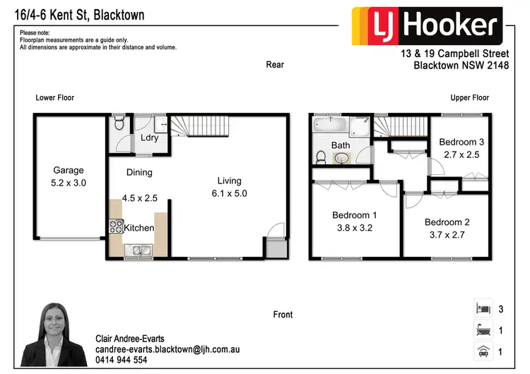 Floorplan of Homely townhouse listing, 16/4-6 Kent Street, Blacktown NSW 2148