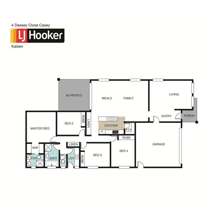 Floorplan of Homely house listing, 4 Deasey Close, Casey ACT 2913