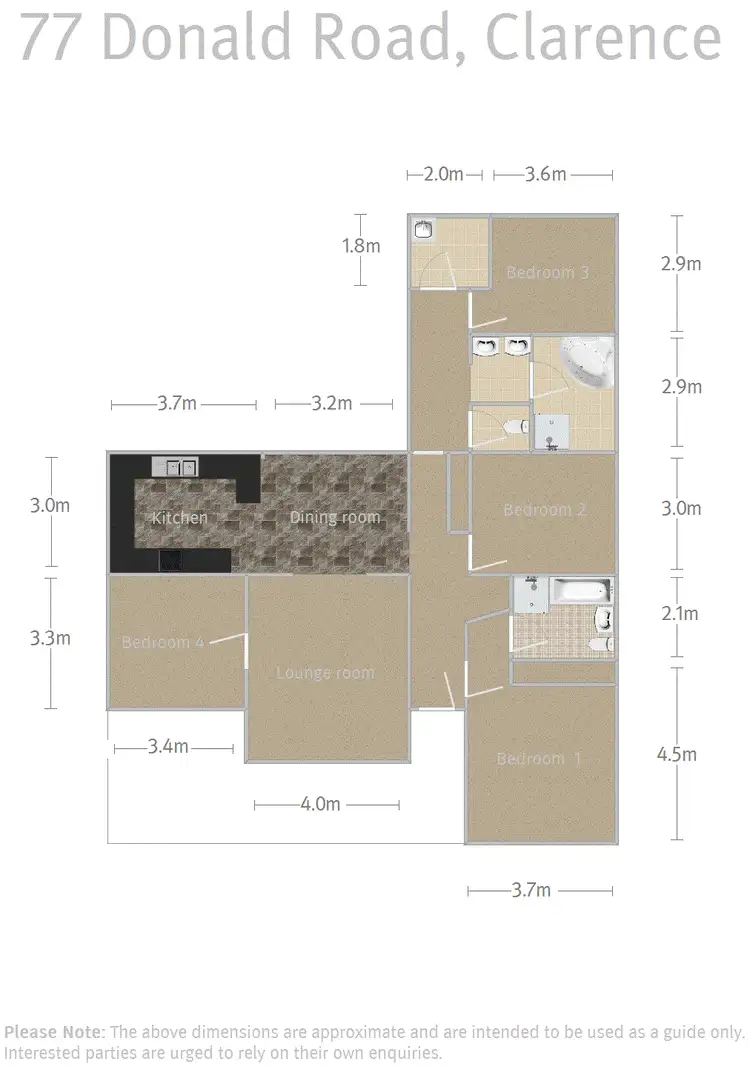 Floorplan of Homely rural property listing, 77 Donald Road, Clarence NSW 2790