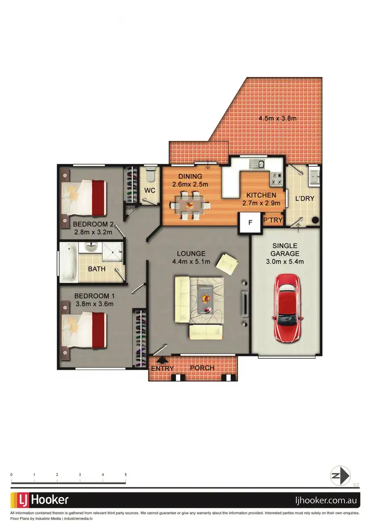 Floorplan of Homely villa listing, 3/73 Tower Street, Panania NSW 2213