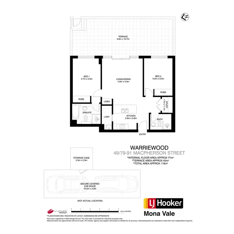 Floorplan of Homely apartment listing, 49/79-91 Macpherson Street, Warriewood NSW 2102