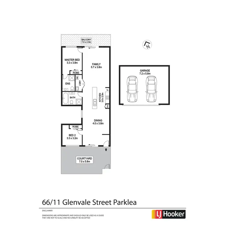 Floorplan of Homely unit listing, 66/11 Glenvale Avenue, Parklea NSW 2768