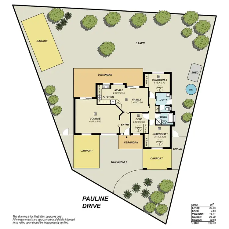 Floorplan of Homely house listing, 25 Pauline Drive, Surrey Downs SA 5126