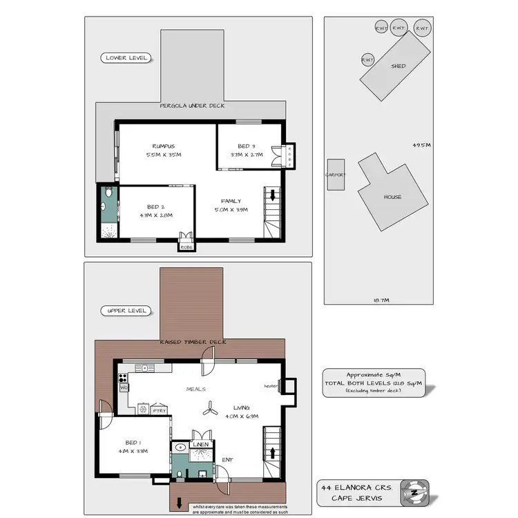 Floorplan of Homely house listing, 44 Elanora Crescent, Cape Jervis SA 5204