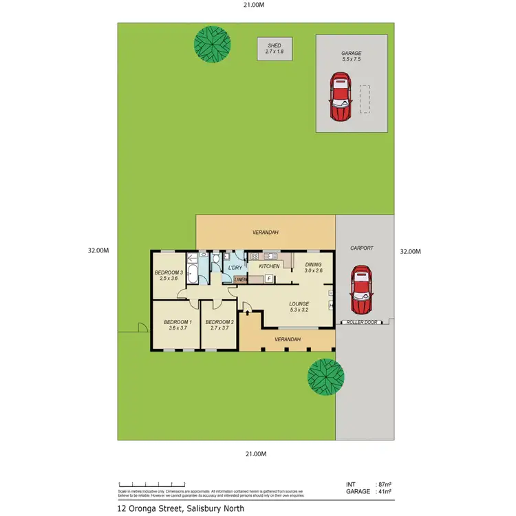 Floorplan of Homely house listing, 12 Oronga Street, Salisbury North SA 5108