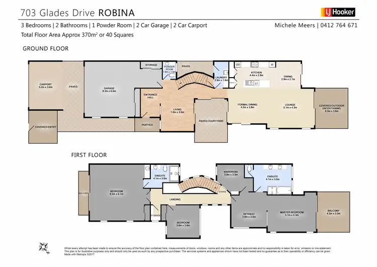 Floorplan of Homely house listing, 703 Glades Drive, Robina QLD 4226