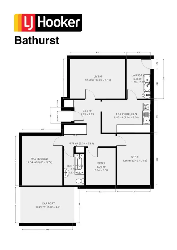 Floorplan of Homely house listing, 4 Moodie Place, West Bathurst NSW 2795