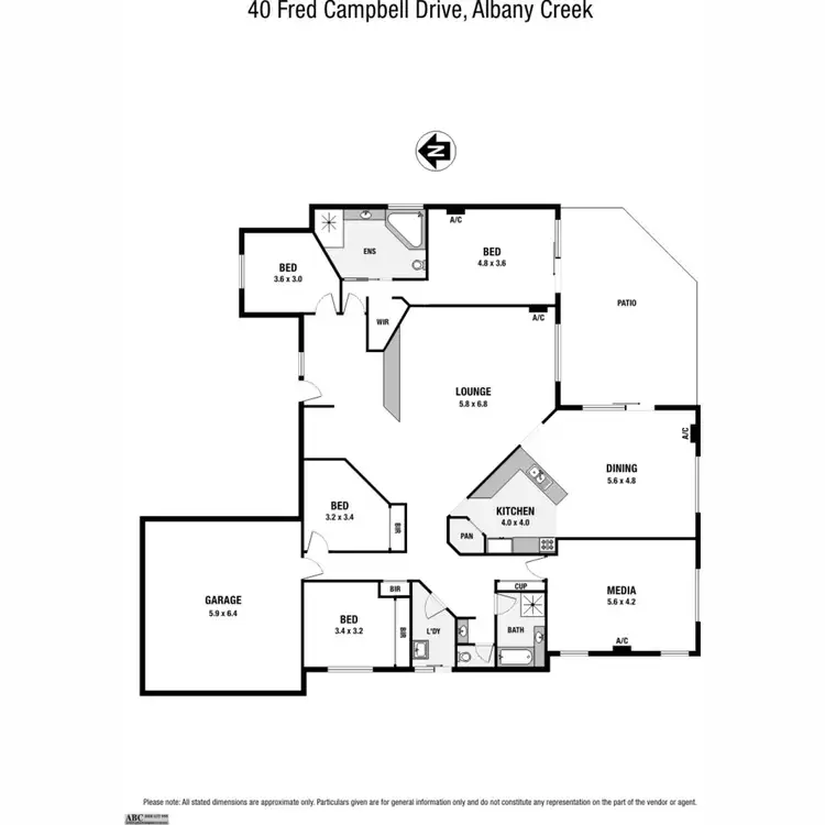 Floorplan of Homely house listing, 40 Fred Campbell Drive, Albany Creek QLD 4035