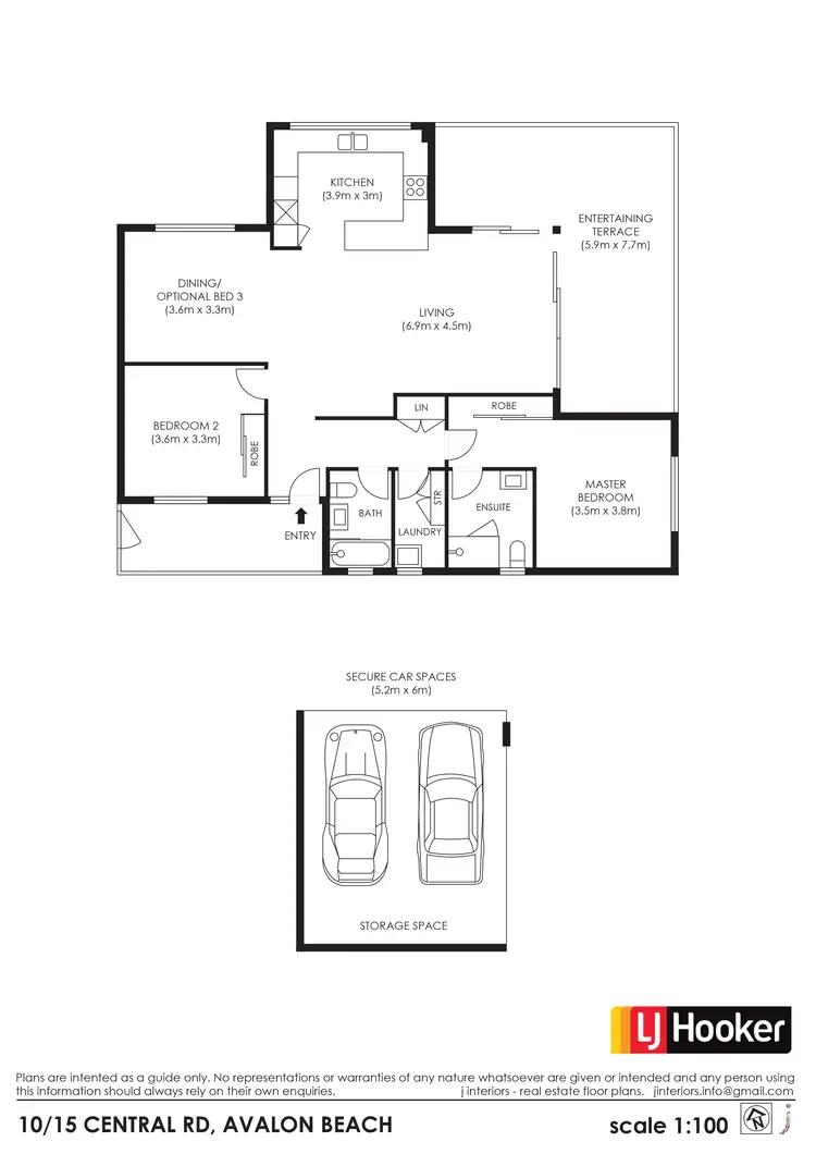 Floorplan of Homely apartment listing, 10/15-17 Central Road, Avalon Beach NSW 2107