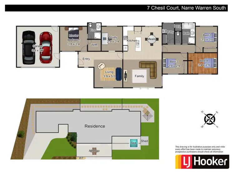Floorplan of Homely house listing, 7 Chesil Court, Narre Warren South VIC 3805