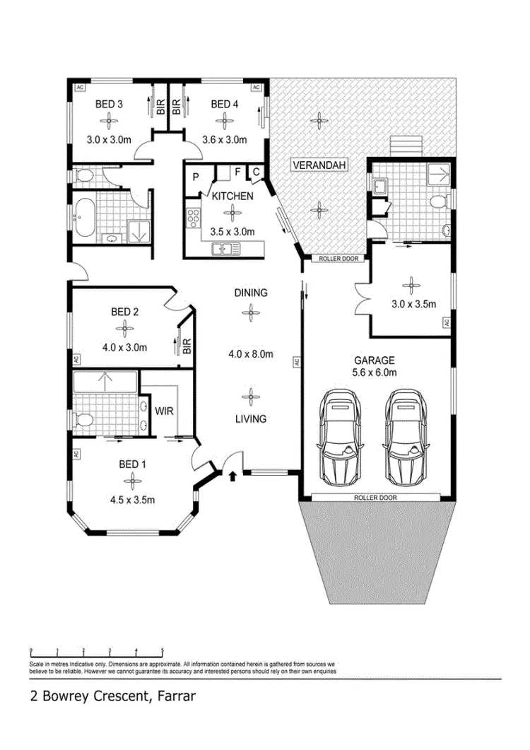Floorplan of Homely house listing, 2 Bowrey Crescent, Farrar NT 830