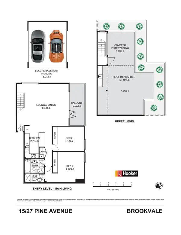 Floorplan of Homely unit listing, 15/27 Pine Avenue, Brookvale NSW 2100