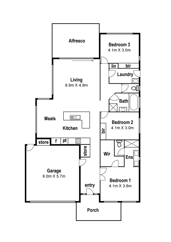 Floorplan of Homely house listing, 5 Bellini Way, Mernda VIC 3754